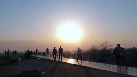 Sunset in the evening Video stock 274529557