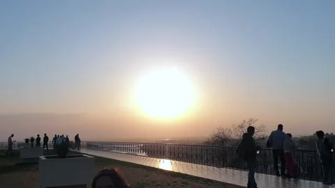 Sunset in the evening Video stock 274529629