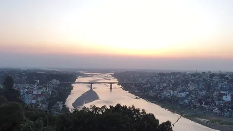 Sunset in the evening 스톡 동영상 274529994