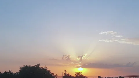 Sunset in the evening Video stock 310661208