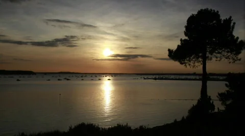 Sunset at Evening Hill Stock Footage 575805