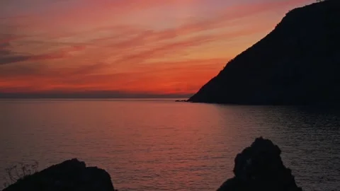 Sunset evening lake Video stock 274035243