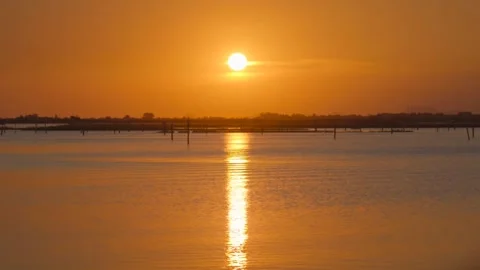 Sunset evening lake nature Stock-Footage 274415219