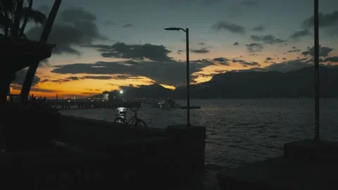 Sunset Evening near the ocean Stock-Footage 150511111