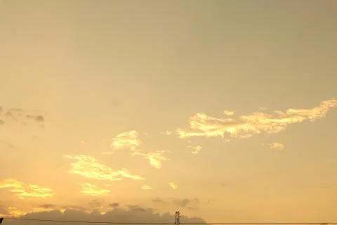 Sunset in the evening Stock Photos