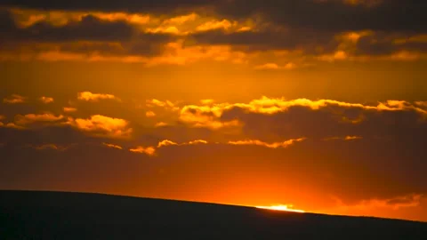 Sunset in the evening sky Stock Footage 151425879