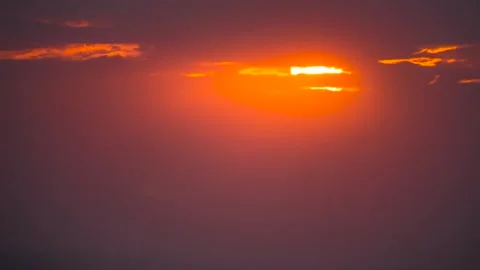Sunset in the evening sky Stock Footage 151426403