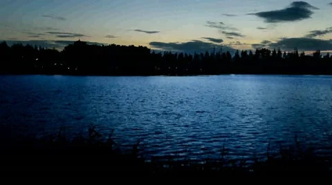 Sunset in evening time at park 4k Stock Footage 51868554