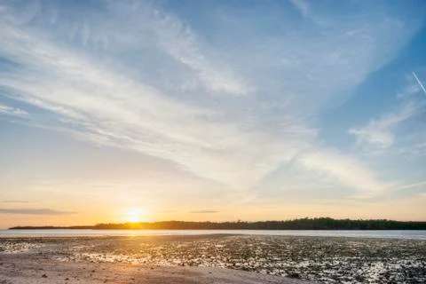 Sunset in the Everglades Stock Photos