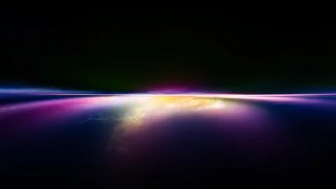 Sunset Evolution Illustrazione stock
