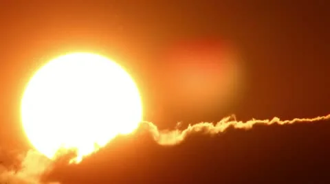 The sunset, EXTRA STRONG ZOOM, (focal length =1200mm!!!) Stock Footage 11645559