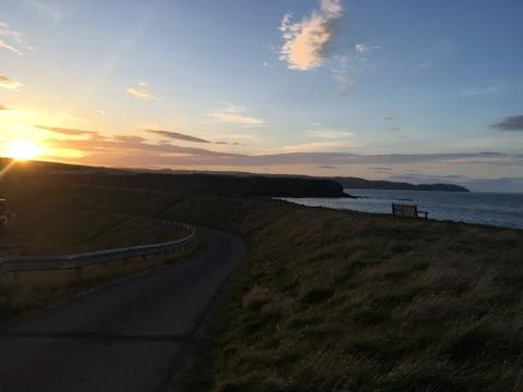 Sunset in Eyemouth - 2 Foto stock
