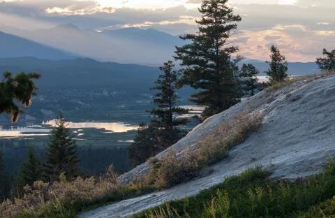 Sunset at Fairmount Hot Springs Stock Photos