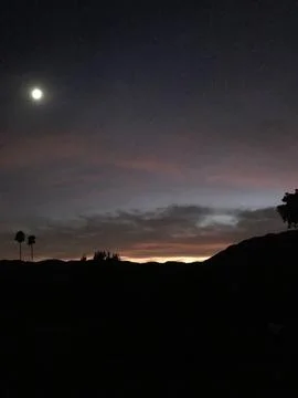 Sunset! Falling in So Cal Stock Photos