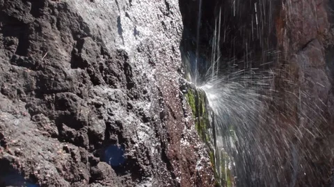 Sunset Falls Closeup Stock Footage 94097248