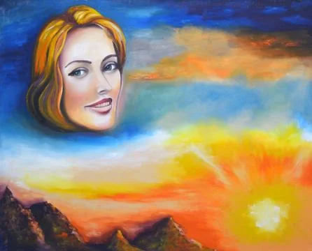 Sunset Farewell Ilustración de archivo