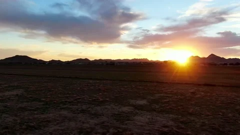 Sunset On The Farm Video stock 237724326