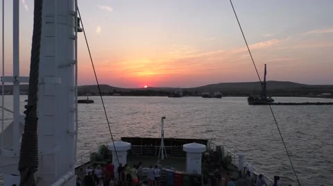 Sunset on the ferry 動画素材 53102515