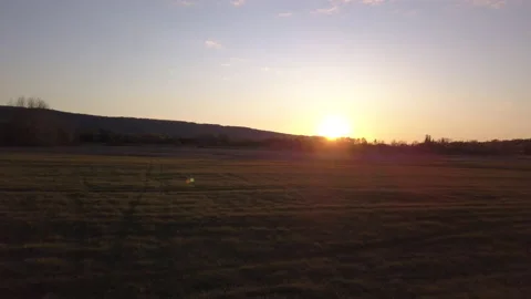 Sunset Field Video stock 155470339