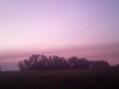 Sunset in the field Stock Photos