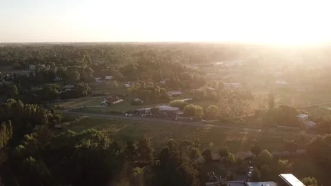 Sunset in the fields Stock Footage 131905643
