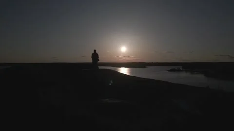 Sunset in Finland, drone video, Stock Footage 328304949