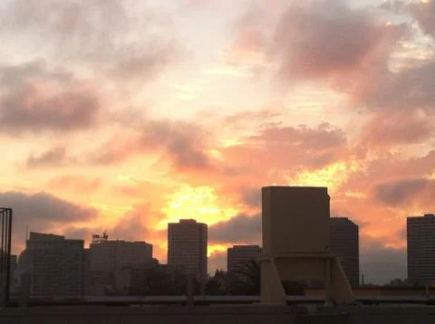 Sunset Fire Stock Photos