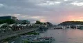 Sunset at fish market harbor in Labuan Bajo, Flores - Indonesia 4k or 4k+ Resolution