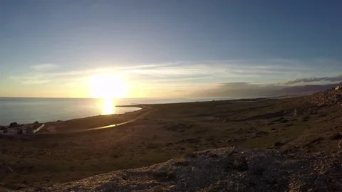 Sunset at a fisherman beach 動画素材 70201364