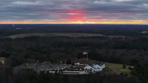 Sunset flag 02 Stock-Footage 273843234