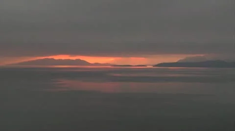 Sunset flathead Stock Footage 10887857