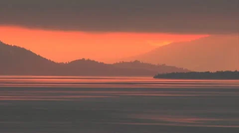 Sunset Flathead Stock Footage 10887866
