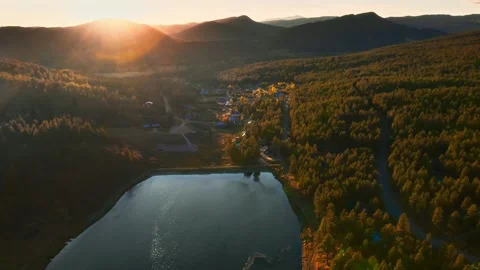 Sunset flight Stock Footage 253461263