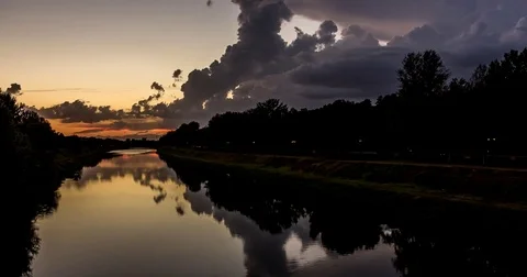 Sunset in Florence Stock Footage 74174793