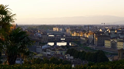 Sunset in Florence Stock Footage 122131506