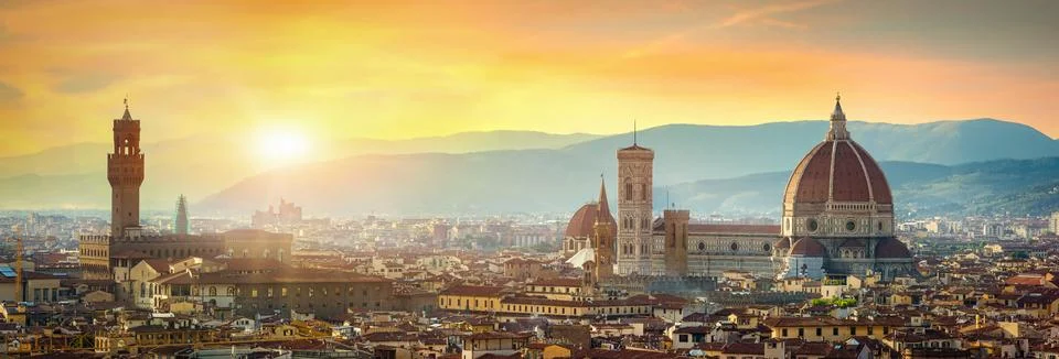 Sunset in Florence Stock Photos