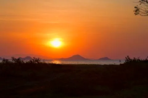 Sunset on Flores Stock Photos