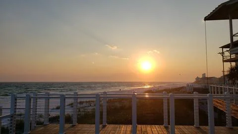 Sunset at Florida Beach Foto stock