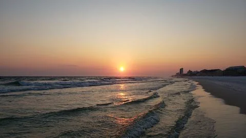 Sunset at Florida Beach Foto stock