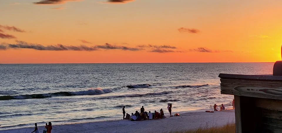 Sunset on the Florida Coast Stock Photos