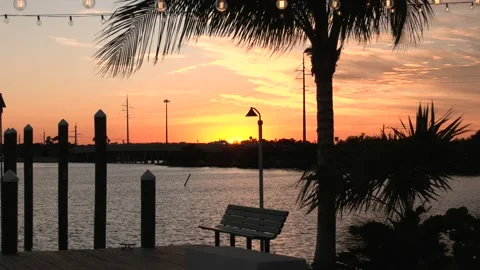 Sunset in the Florida Keys Stock Footage 143097456