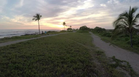 Sunset flyover Stock Footage 48917079