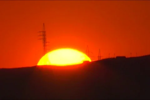 Sunset.  Stock Footage 628216