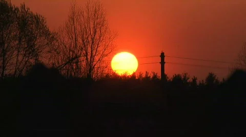 Sunset. Stock Footage 714025