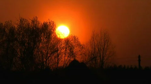 Sunset. Stock Footage 714028