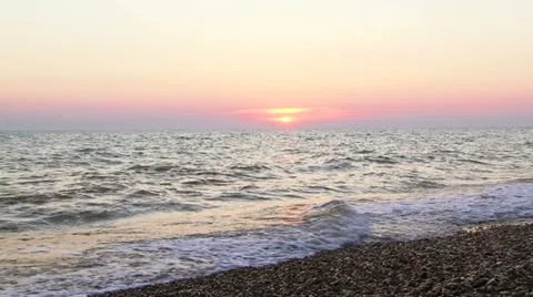 At sunset Video stock 21375040