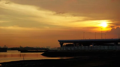 Sunset Stock Footage 87275777