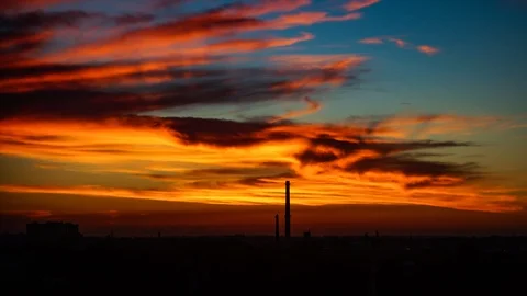 Sunset Stock Footage 96490444
