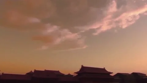 Sunset at the Forbidden City Stock-Footage 235135622