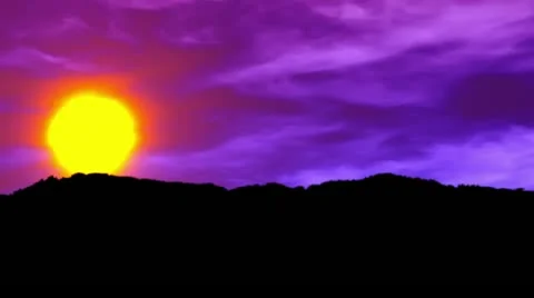 Sunset forest BLUE Видео 12109469